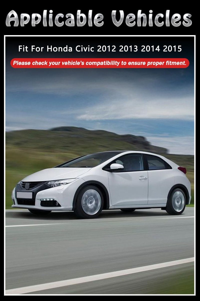 BriYorWay Vent Shades Rain Guards for Honda Civic 2012 2013 2014 2015 Accessories, for Honda Civic Window Deflectors Window Visors - Image 2